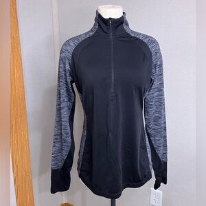 Athletic Pull Over Jacket DANSKIN NOW SZ S black / gray